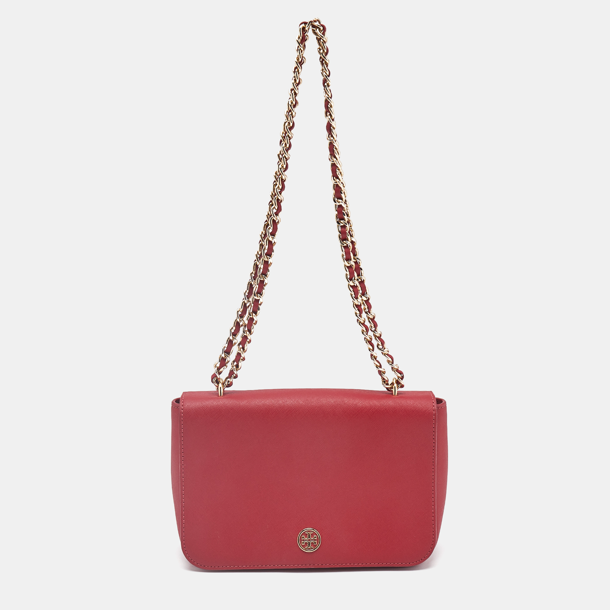 

Tory Burch Red Leather Emerson Crossbody Bag