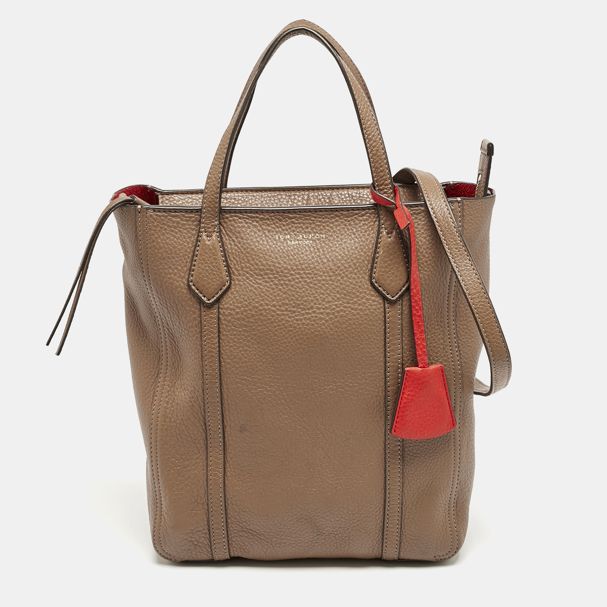 

Tory Burch Brown Leather Perry Tote