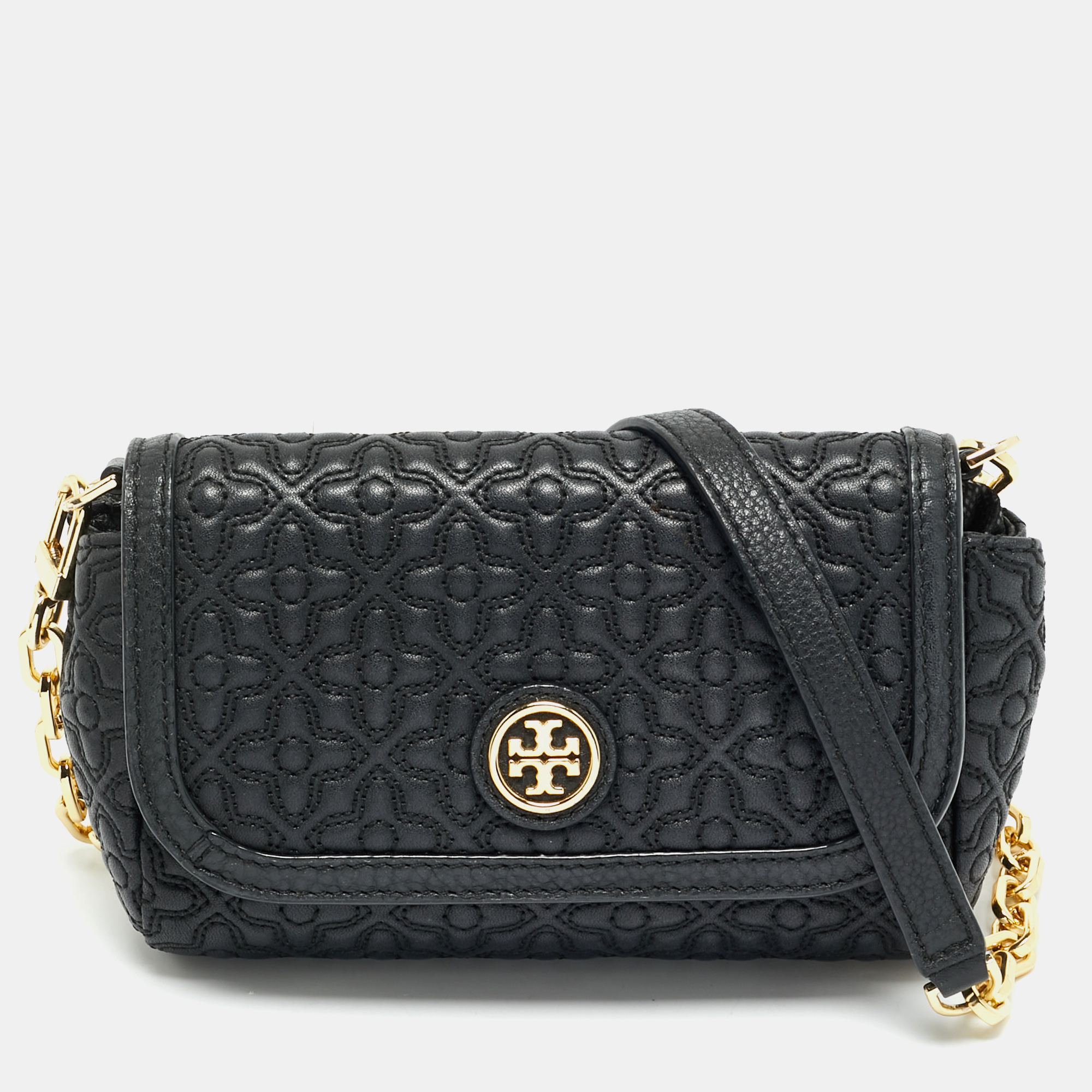 

Tory Burch Black Quilted Leather  Bryant Crossbody Bag