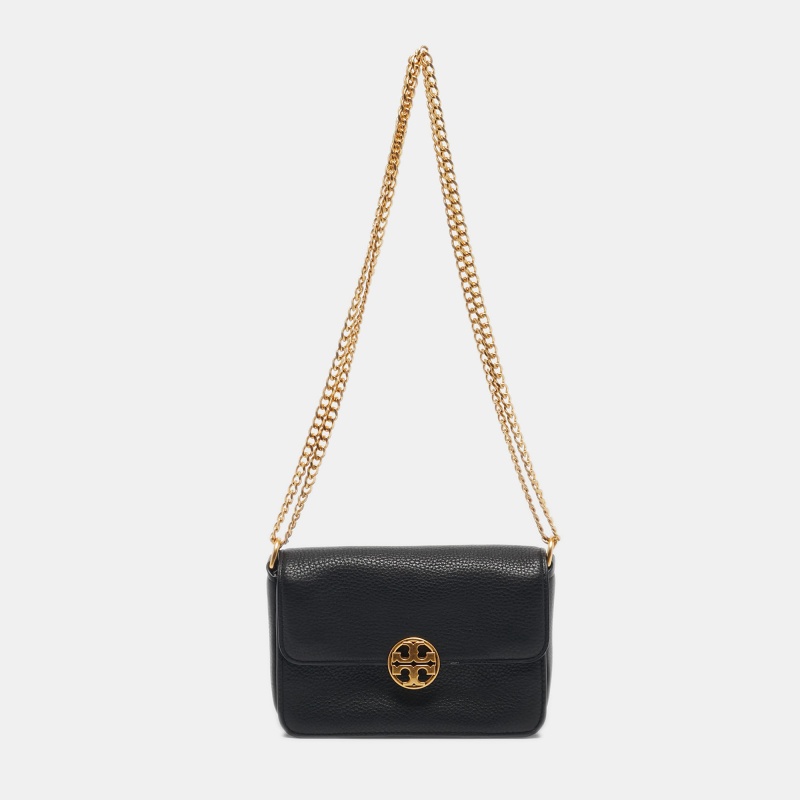 

Tory Burch Black Leather Mini Chelsea Chain Shoulder Bag