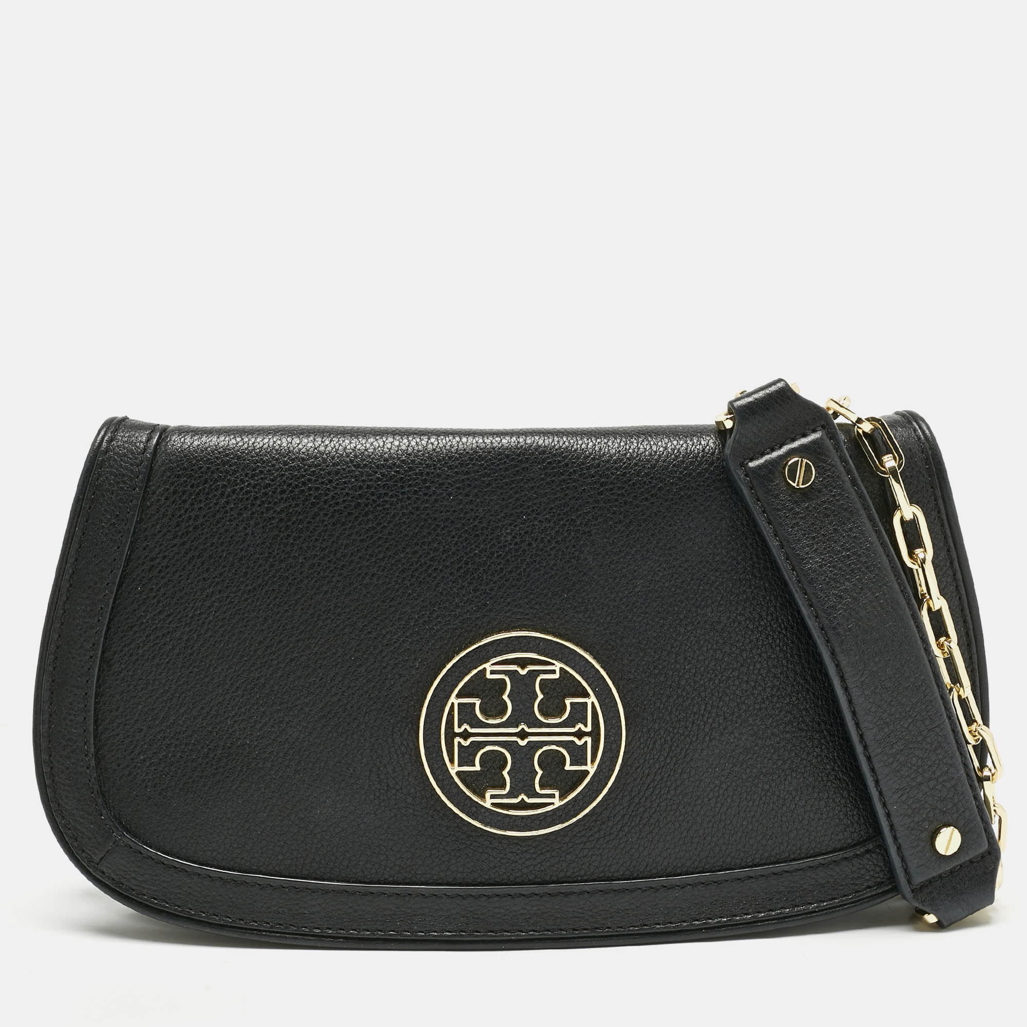 

Tory Burch Black Leather Amanda Shoulder Bag