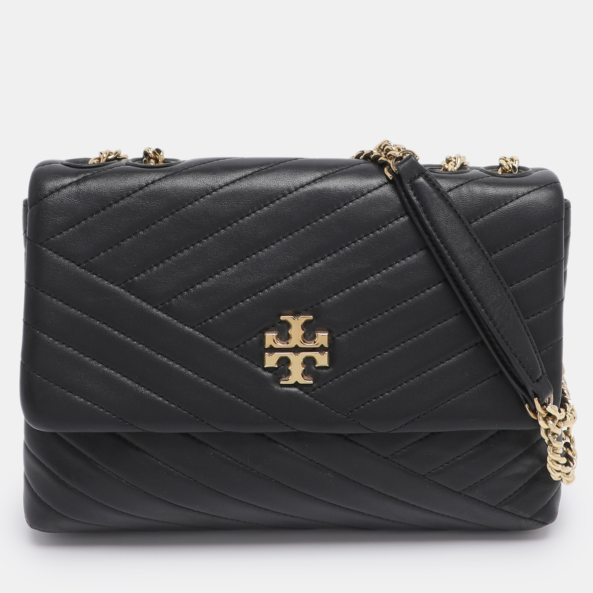 

Tory Burch Black Leather Kira Shoulder Bag