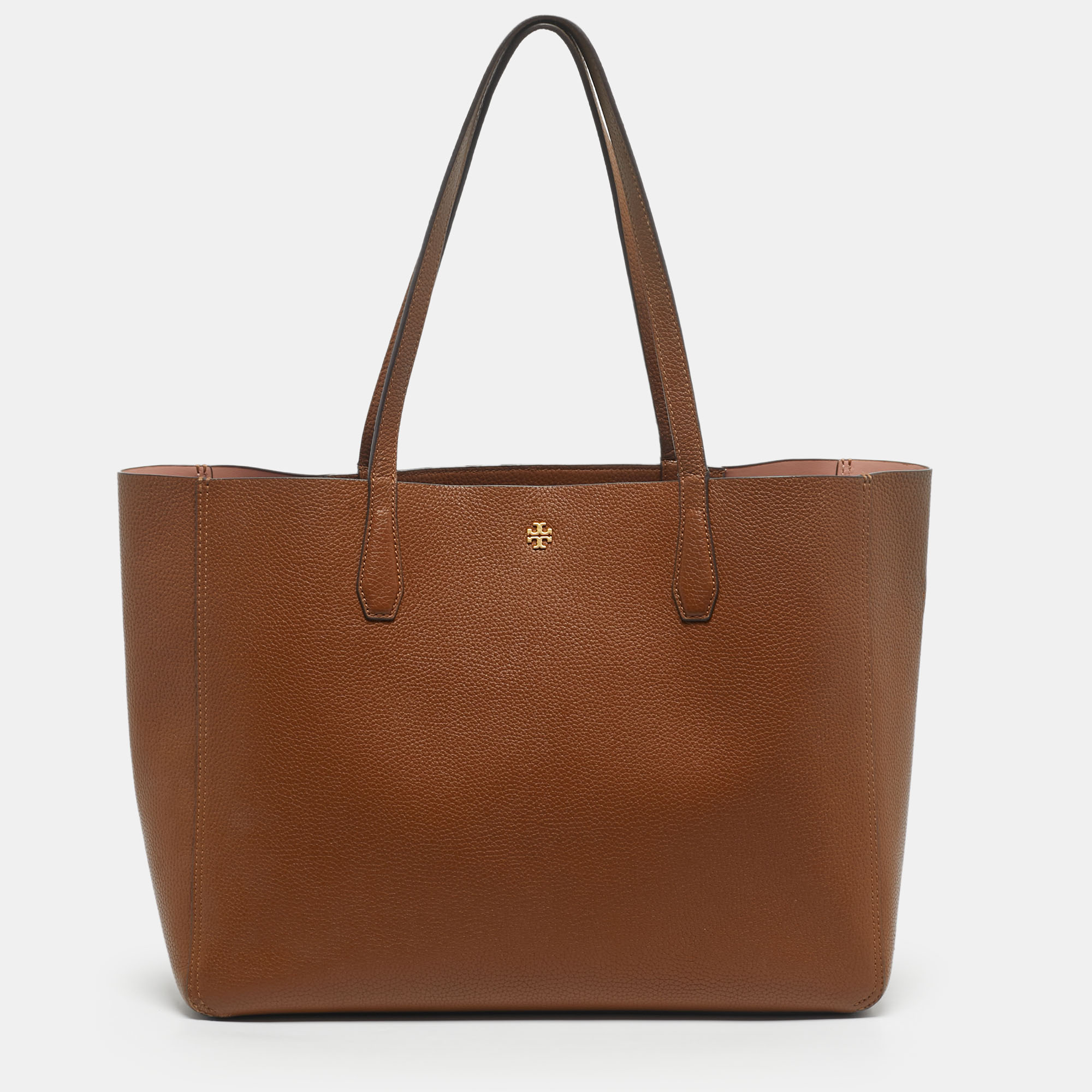 Pre-owned Tory Burch Brown Leather Blake Tote