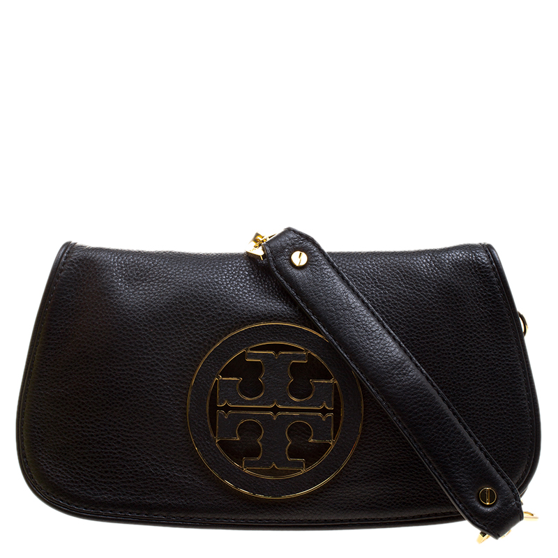 black leather tory burch crossbody bag