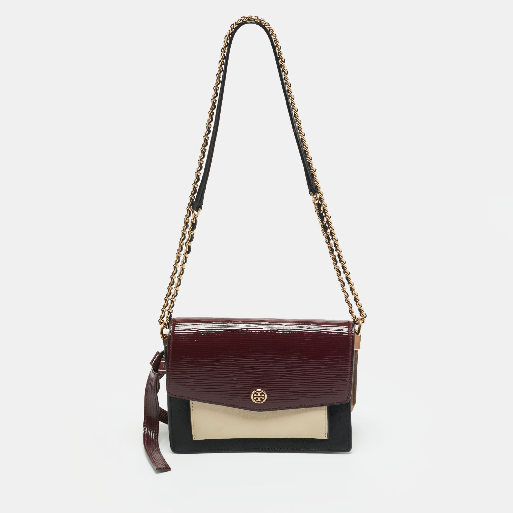 

Tory Burch Robinson Multicolor Mixed Leather Shoulder Bag