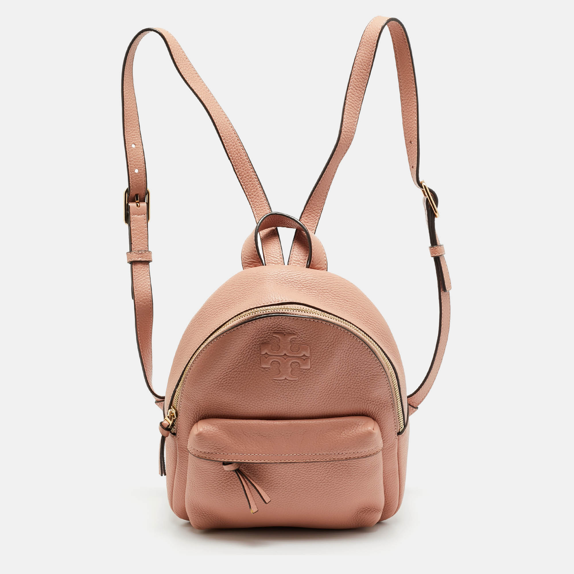 

Tory Burch Thea Mini Peach Leather Backpack, Orange