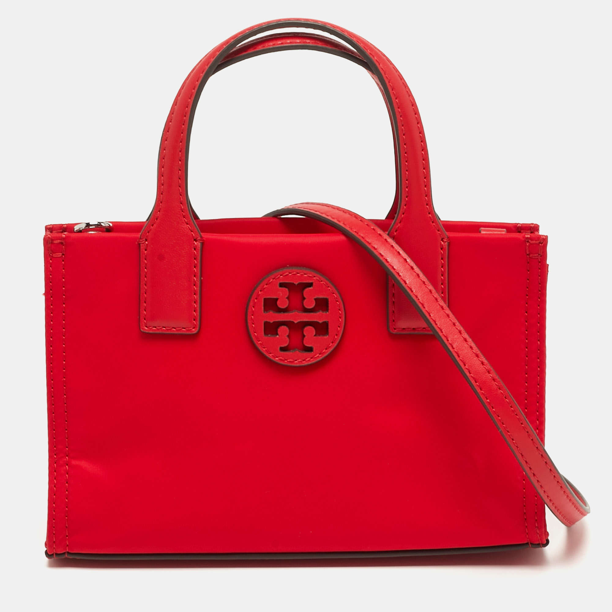 

Tory Burch Ella Mini Red Nylon Tote