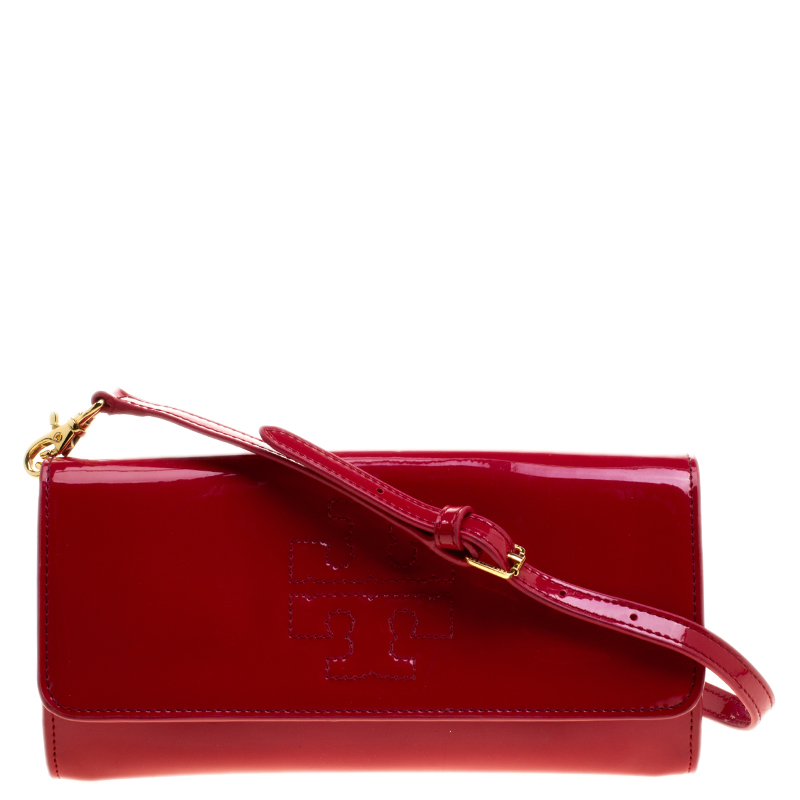 tory burch patent leather purse