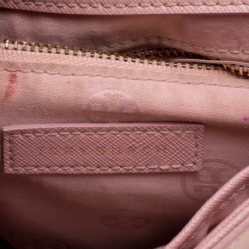 Tory Burch Pink Bag Rose Sachet Medium Fleming Rare Limited Edition!