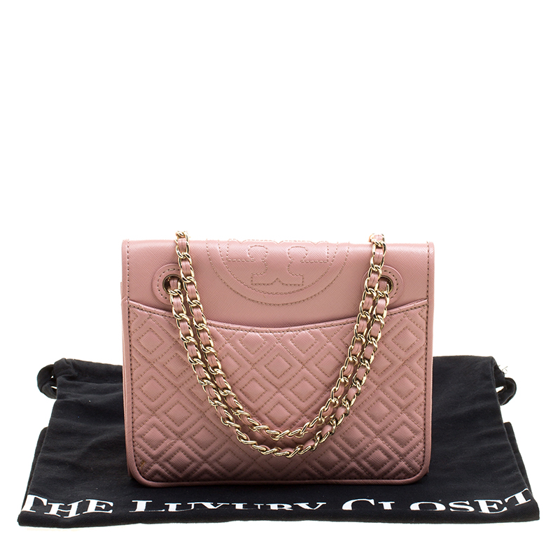 Leather satchel Tory Burch Pink in Leather - 25931861