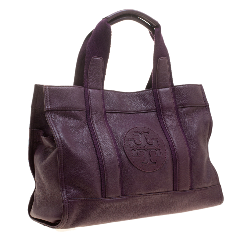 Tory Burch Purple Leather Tote Tory Burch | TLC