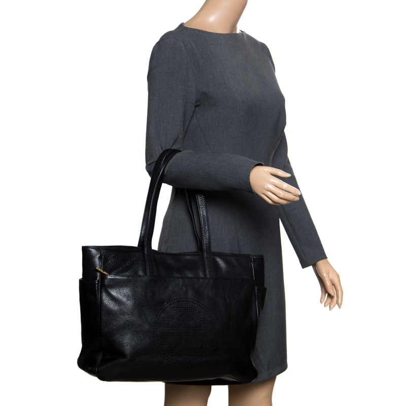 

Tory Burch Black Leather Tote