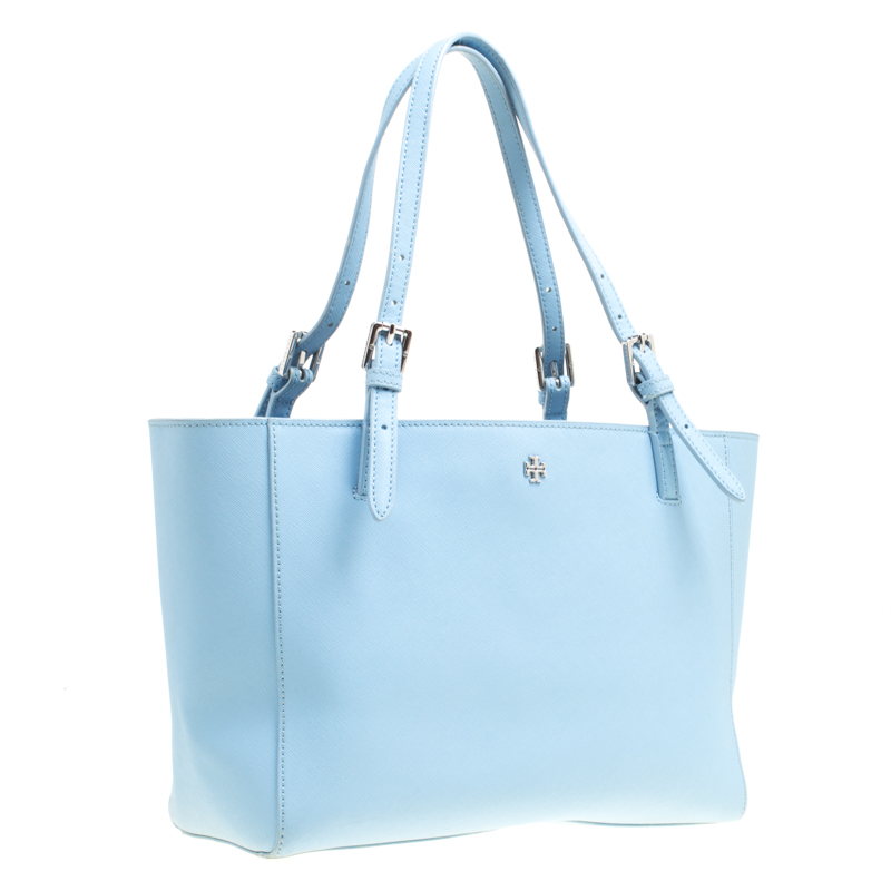 Buy Tory Burch York Buckle Tote in Jelly Blue at