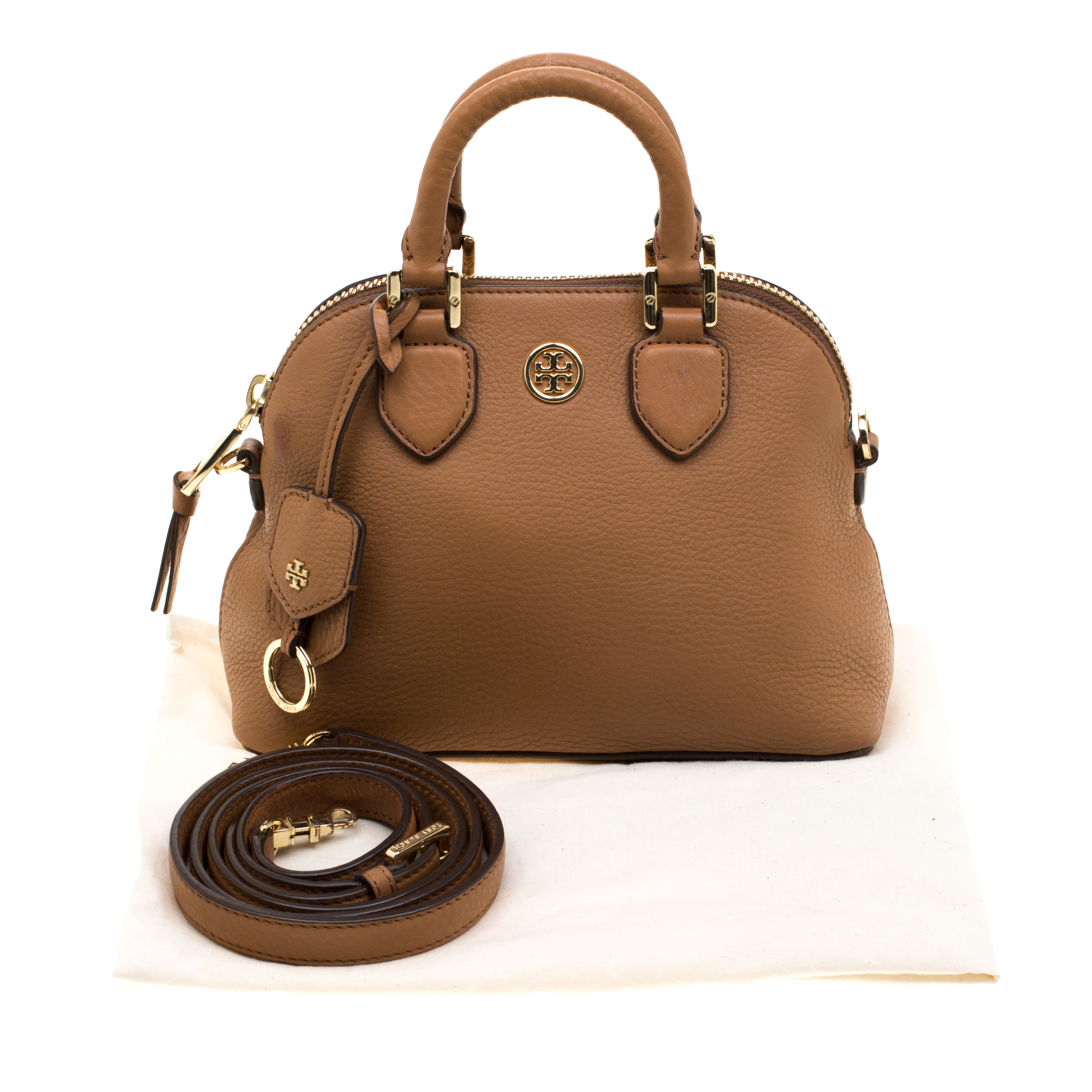 Tory shops Burch Robinson Camel Dome Tote