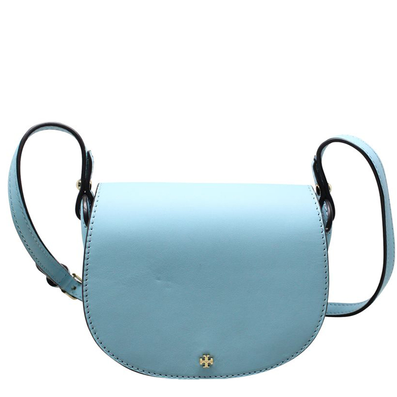 tory burch miller small leather saddle bag