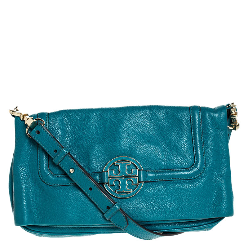 tory burch teal crossbody