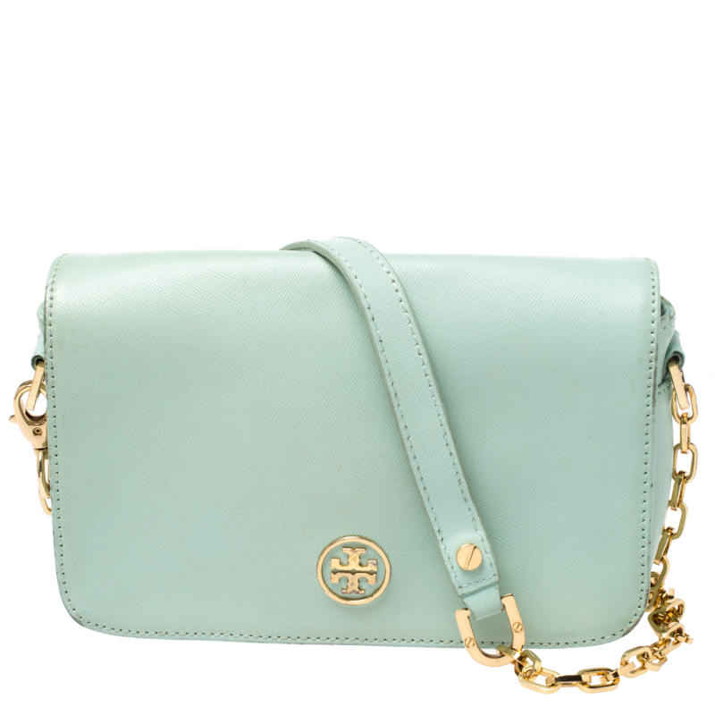 tory burch teal crossbody