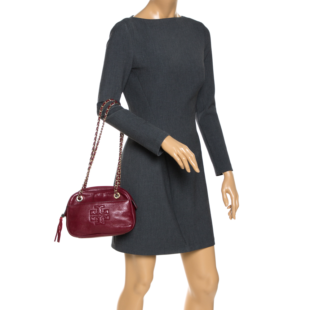 

Tory Burch Red Leather Camera Shoulder Bag