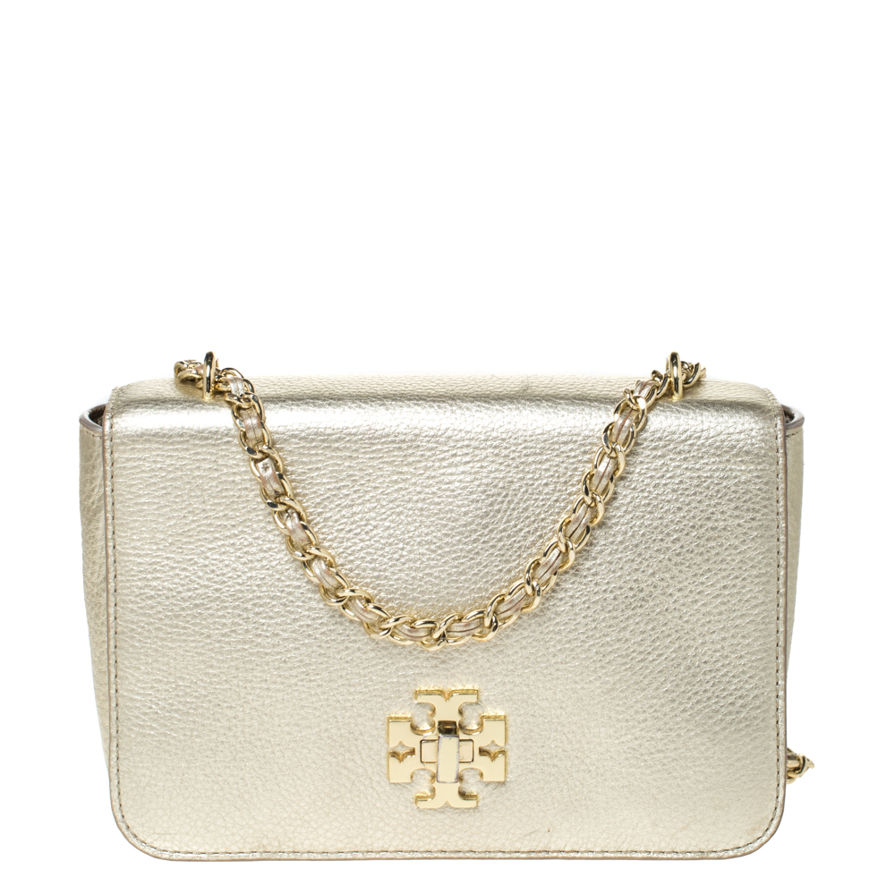 tory burch gold bag