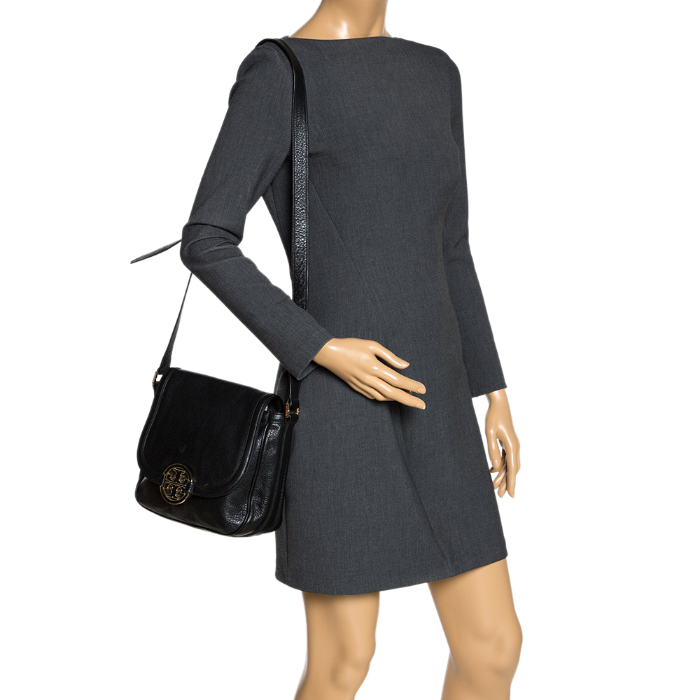 

Tory Burch Black Leather Amanda Crossbody Bag