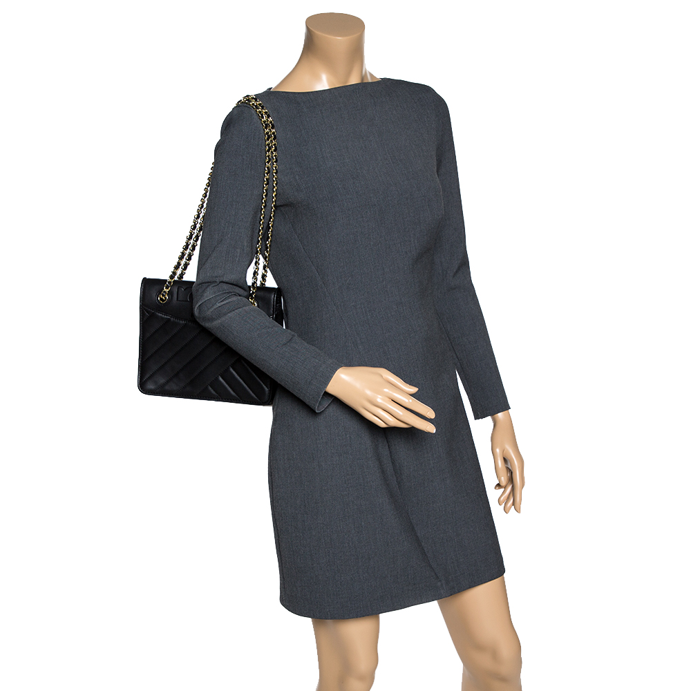 

Tory Burch Black Leather Alexa Convertible Shoulder Bag