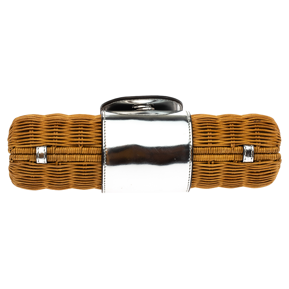 tory burch rattan clutch