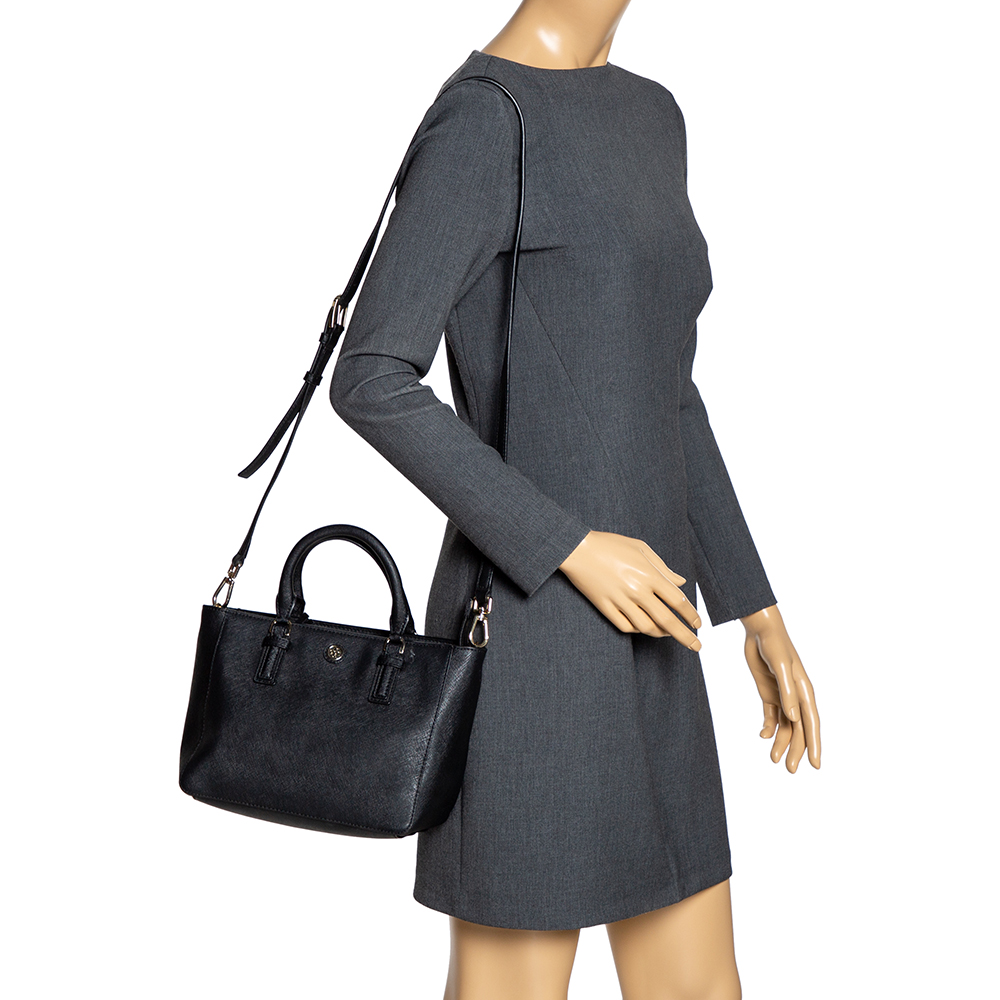 tory burch black tote