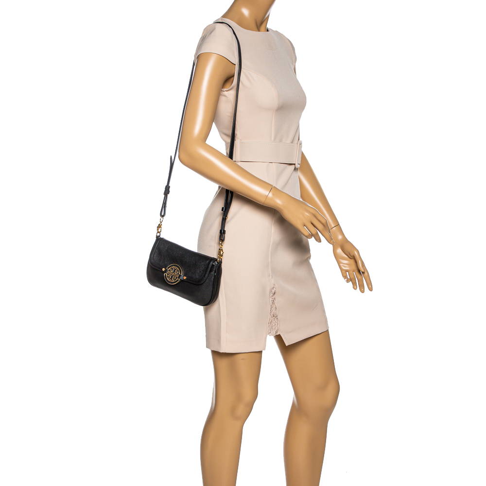 

Tory Burch Black Leather Amanda Crossbody Bag