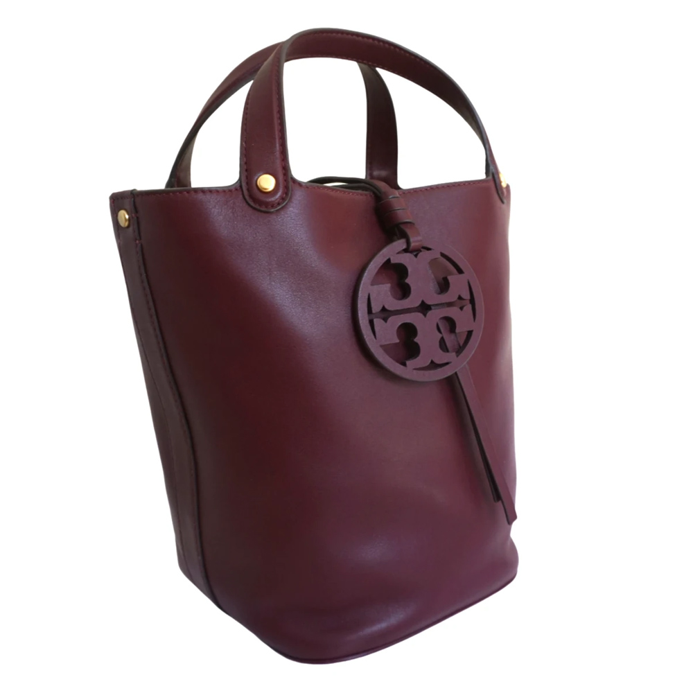 

Tory Burch Burgundy Leather Tote Bag