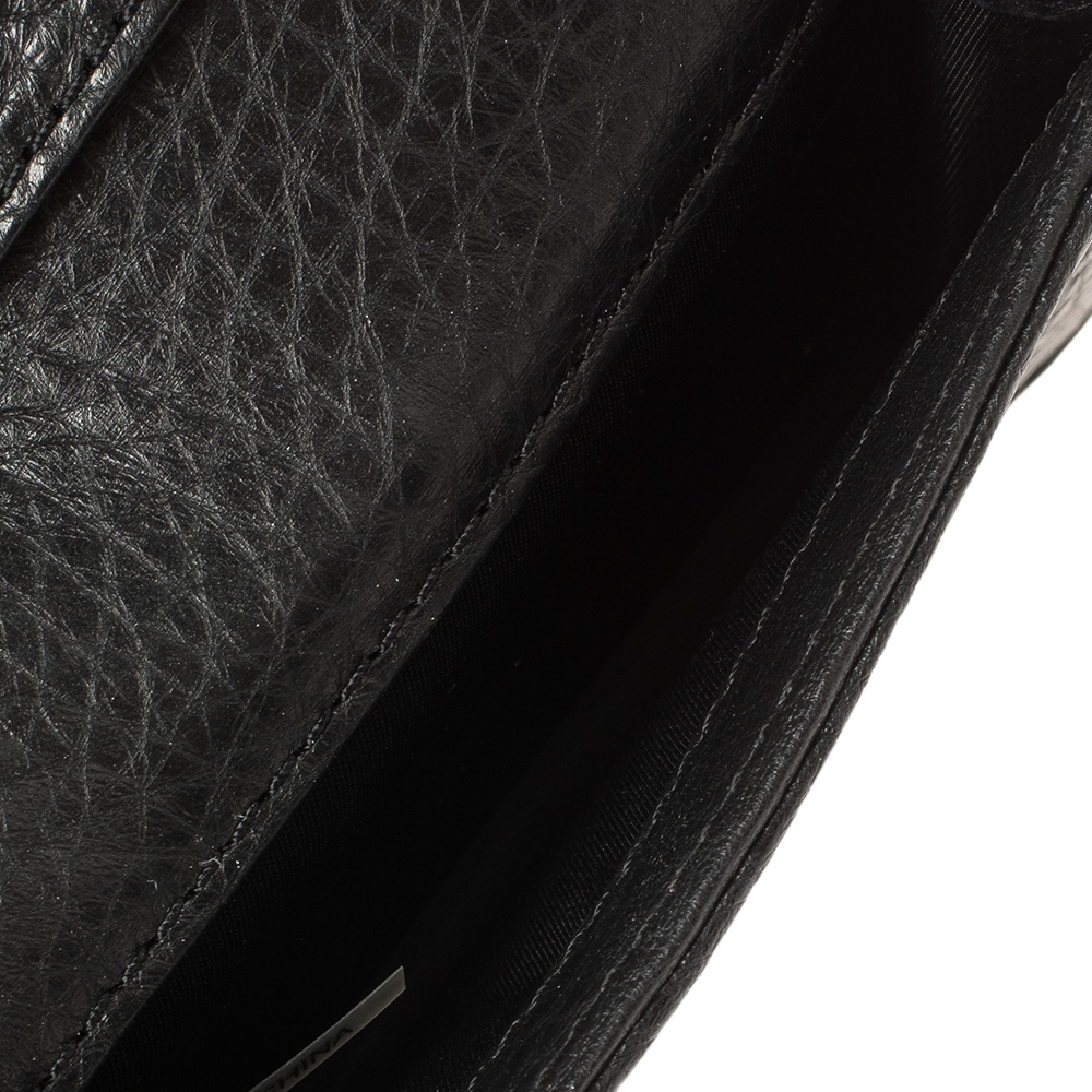 

Tory Burch Black Leather Robinson Card Holder