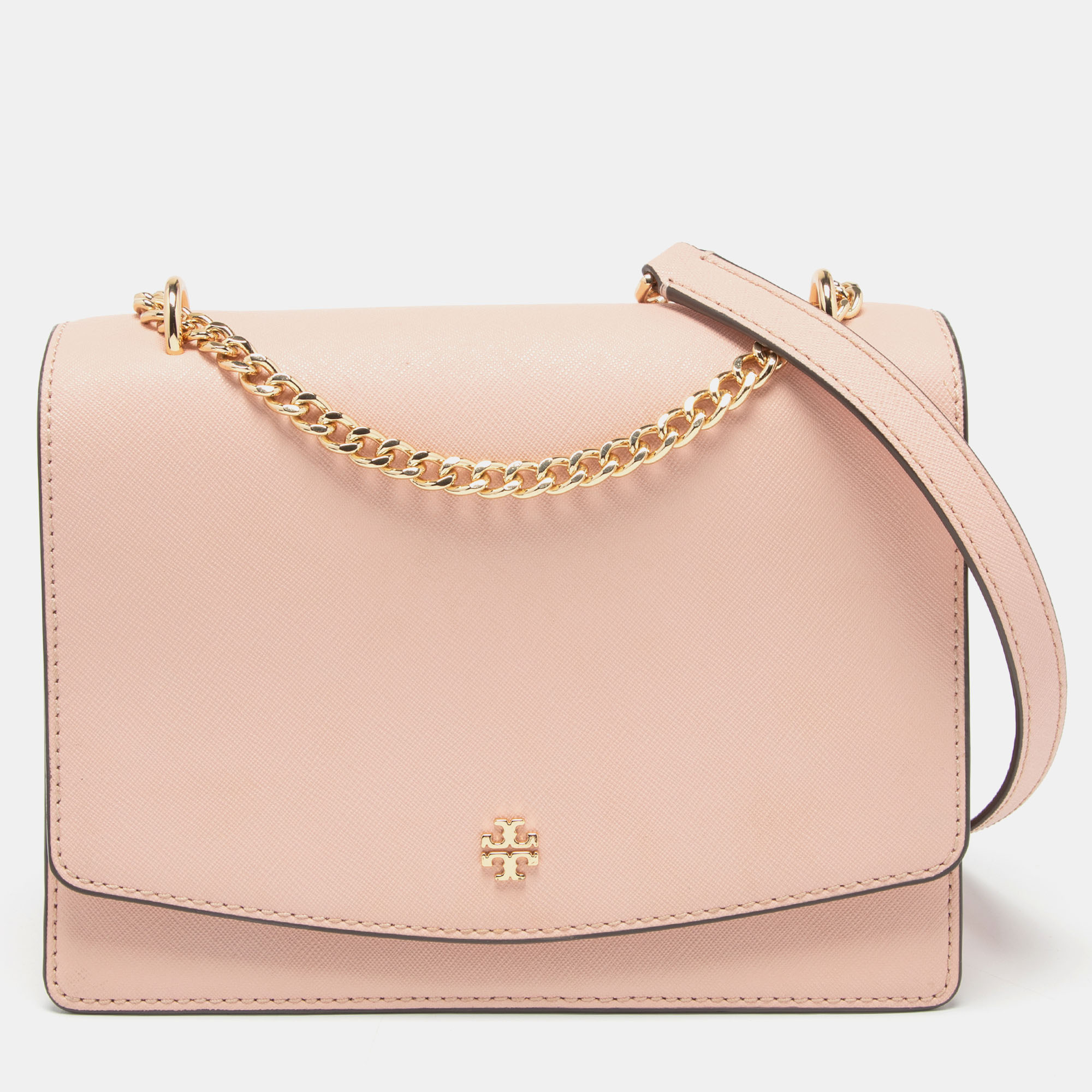 Tory Burch Pink Saffiano Leather Robinson Shoulder Bag Tory Burch | The  Luxury Closet
