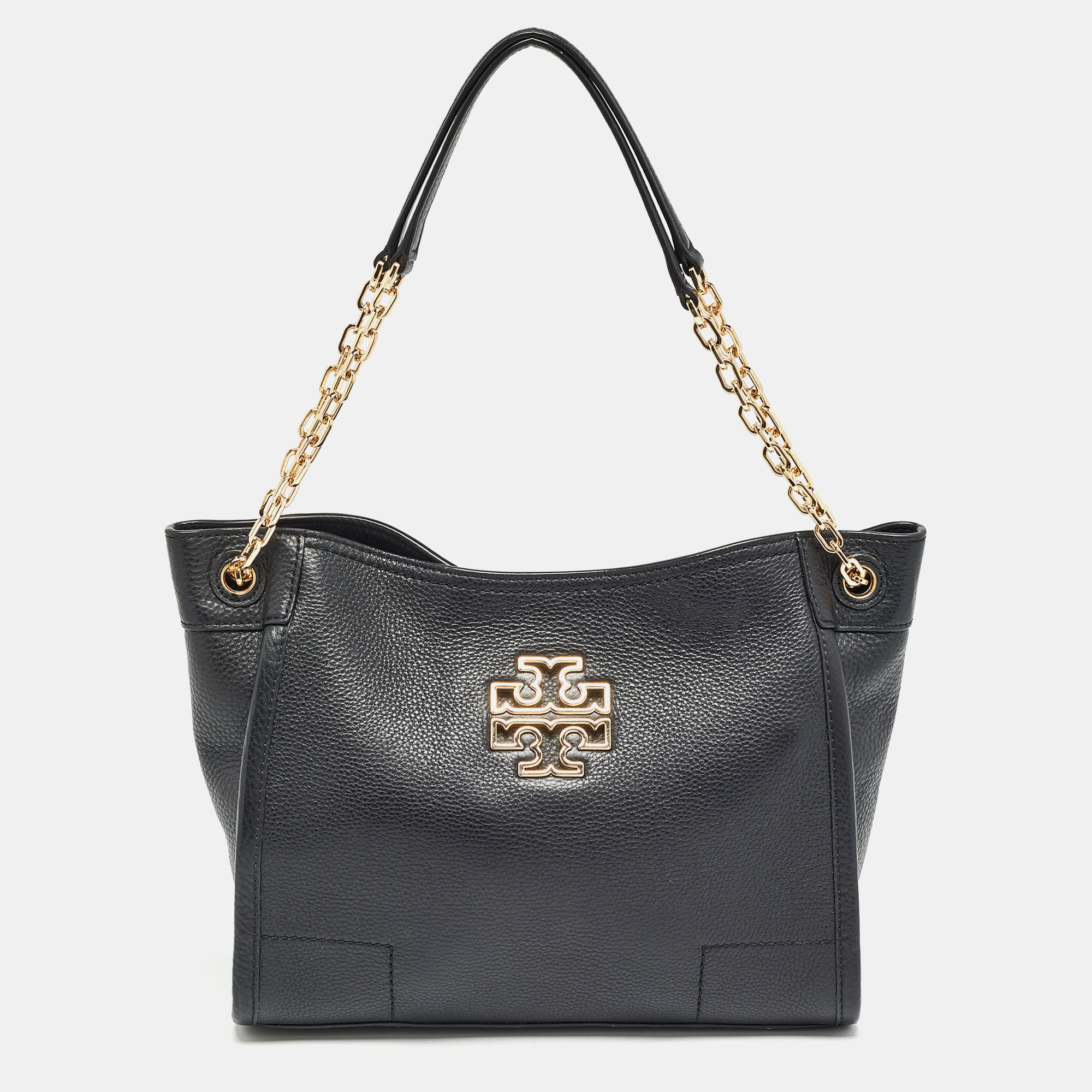 

Tory Burch Black Leather McGraw Slouchy Tote
