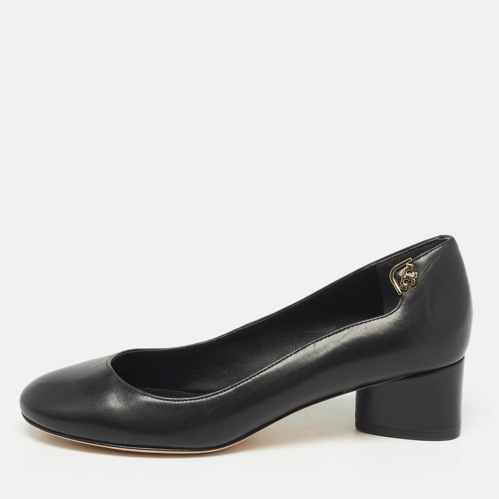 

Tory Burch Black Leather Elizabeth Pumps Size 36.5