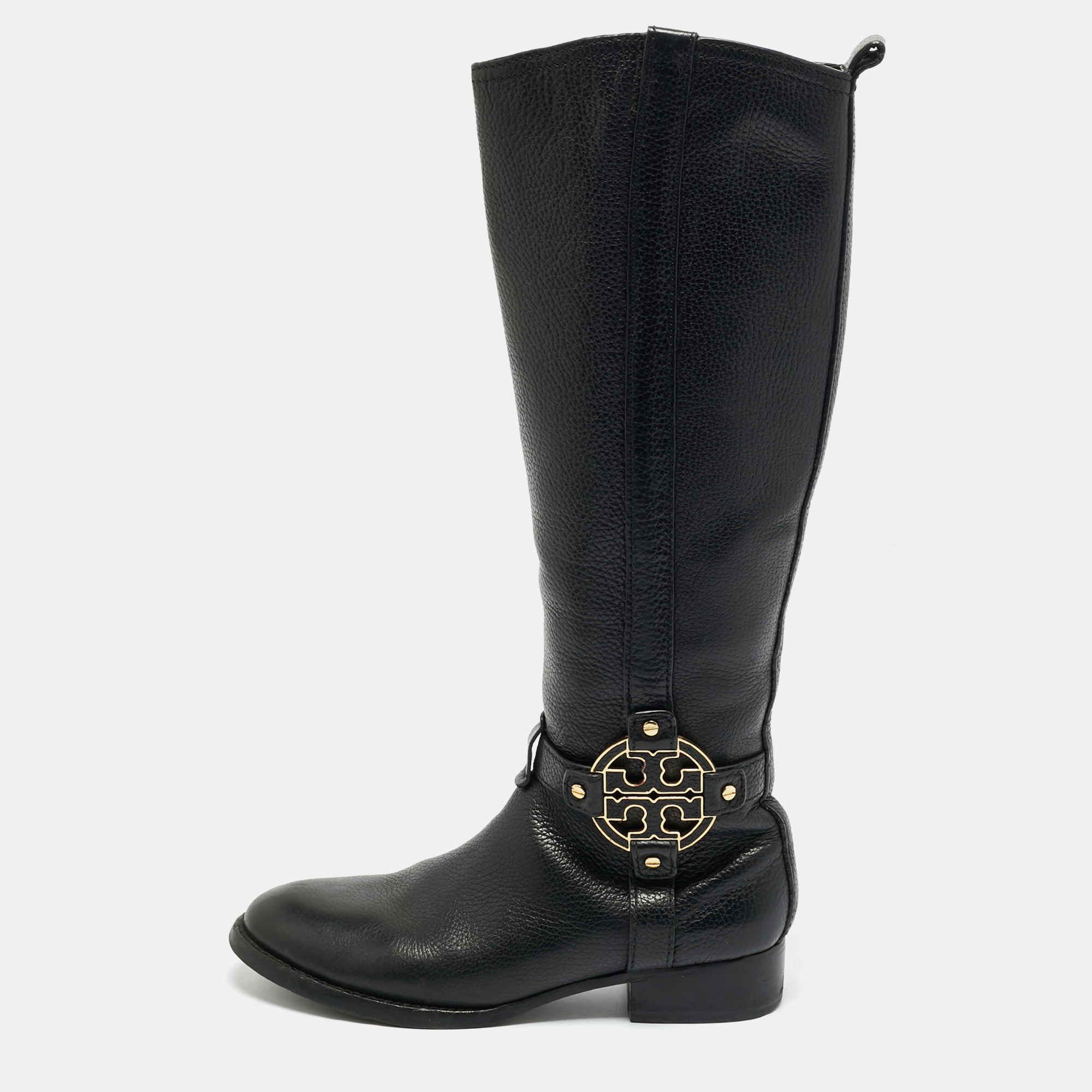 

Tory Burch Black Leather Amanda Knee Length Boots Size 36.5