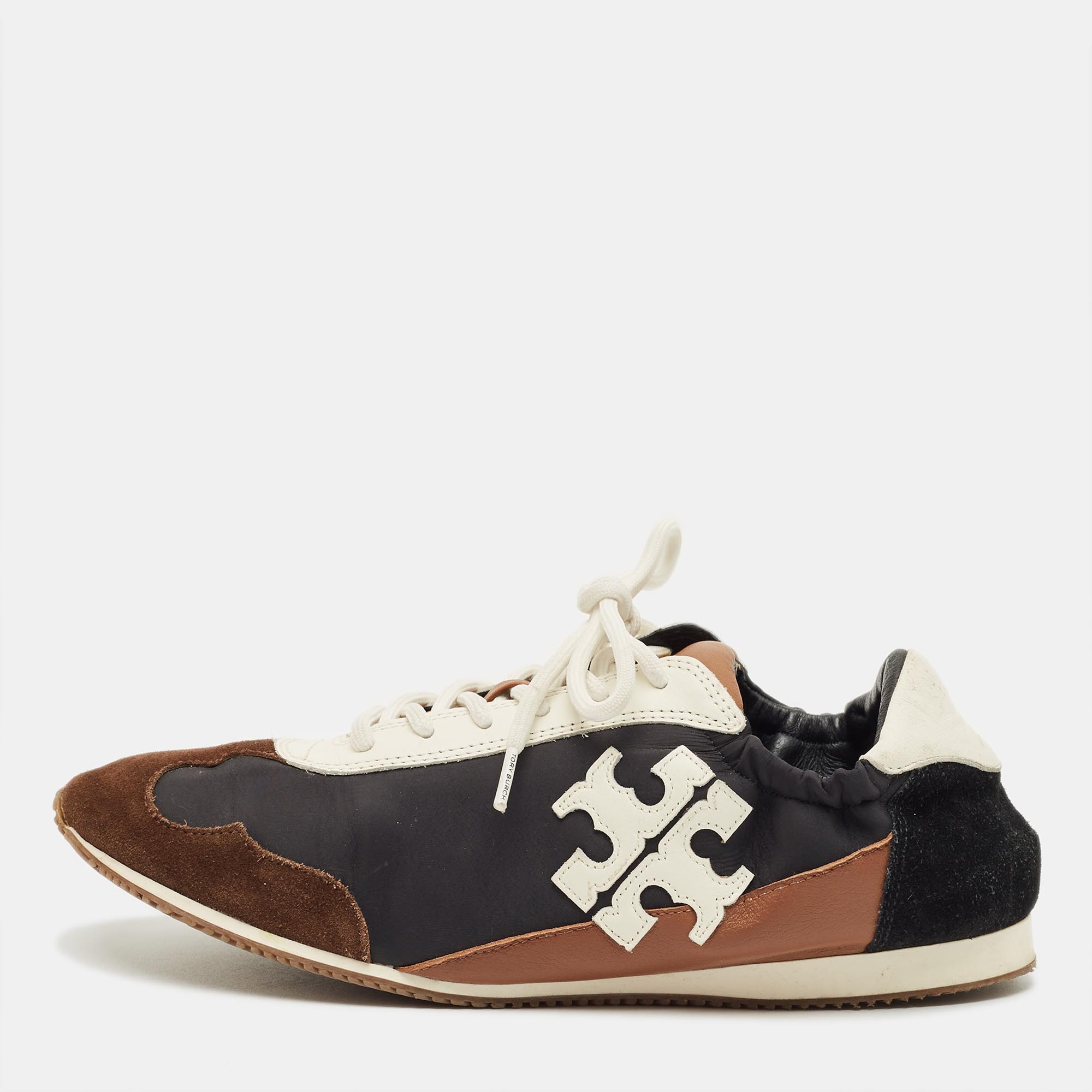 

Tory Burch Multicolor Leather and Nylon Tory Sneakers Size 39.5