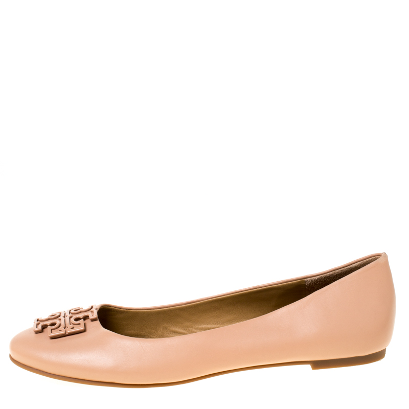 

Tory Burch Beige Leather Lowell Ballet Flats Size