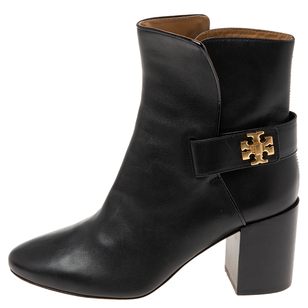 

Tory Burch Black Leather Ankle Boots Size