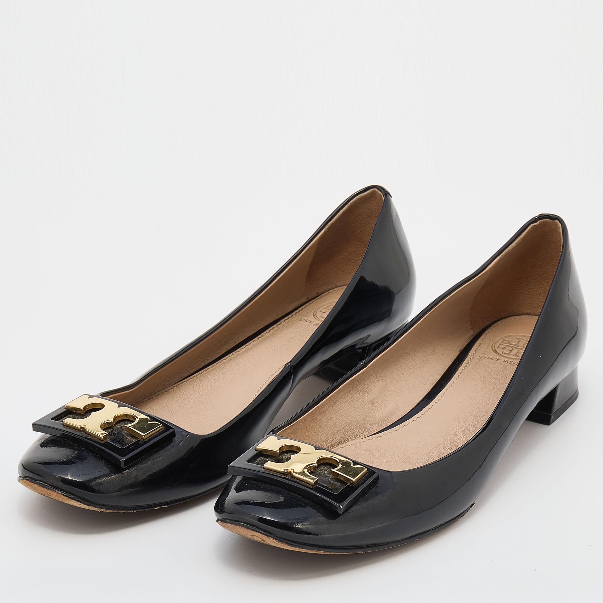 

Tory Burch Black Patent Leather Gigi Ballet Flats Size