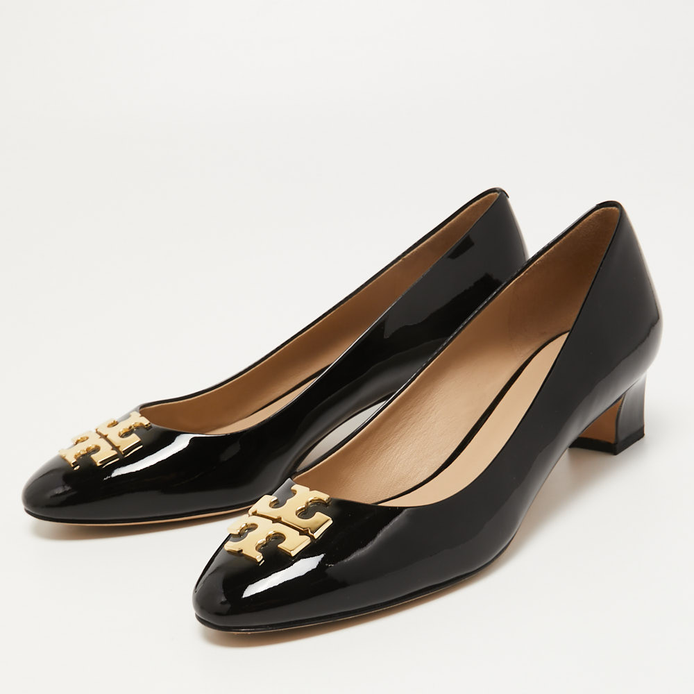 

Tory Burch Black Patent Leather Raleigh Pumps Size