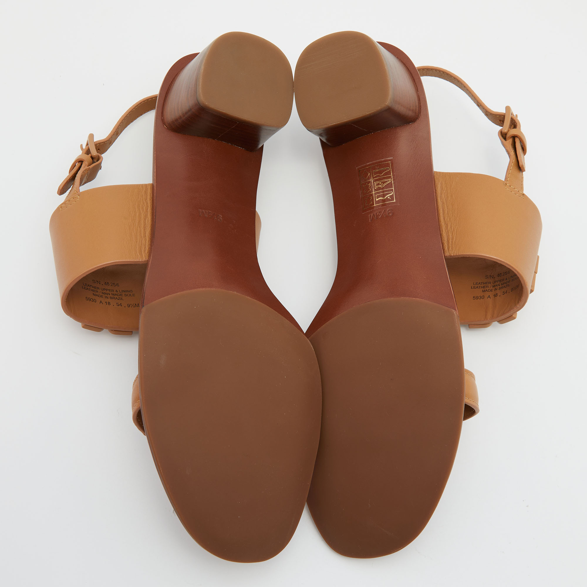 Tory Burch Beige Leather Eleanor Block Heel Slingback Sandals Size 40 Tory  Burch | TLC