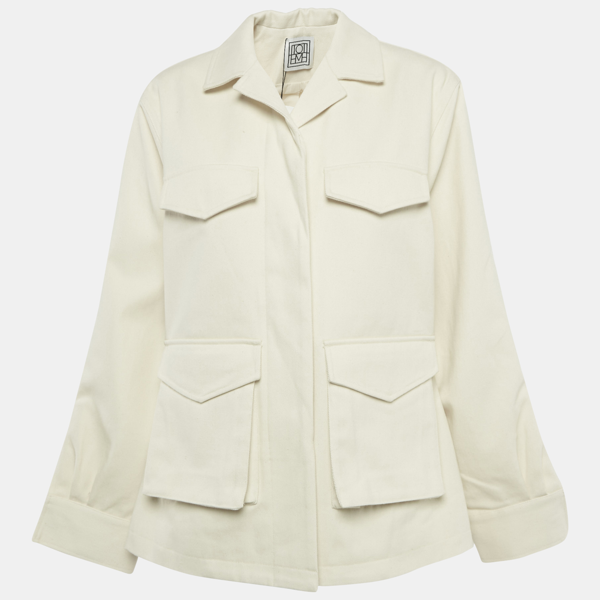 

Toteme Ecru Cotton Army Jacket XS, White