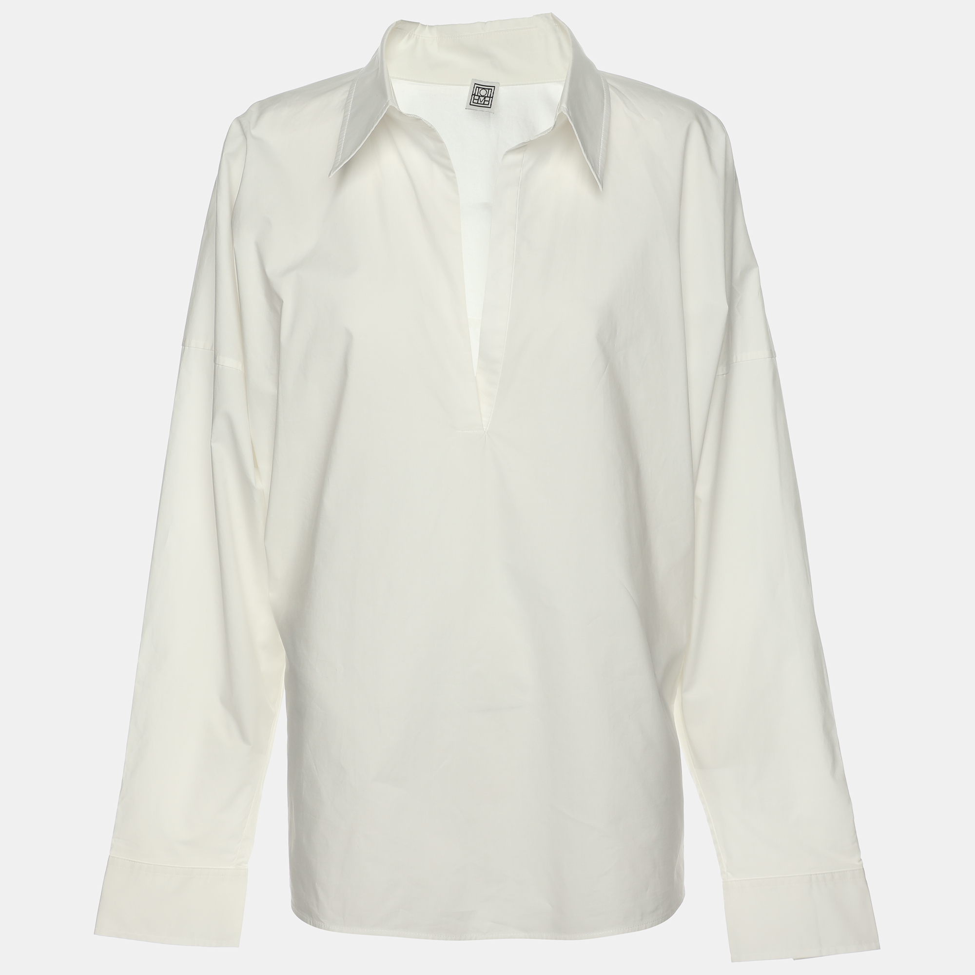 

Toteme White Cotton Poplin Shirt L