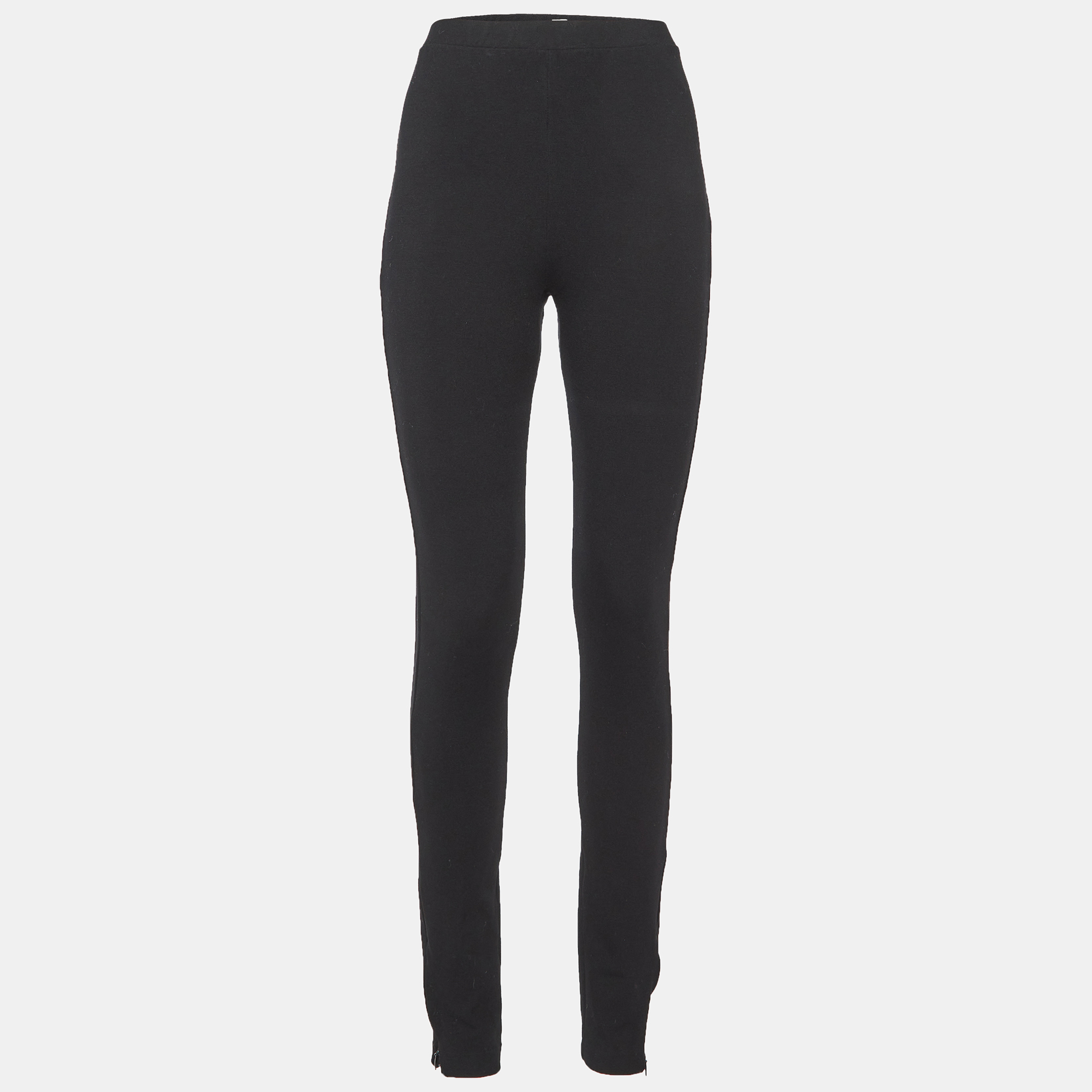 

Toteme Black Jersey Zip Leggings XL