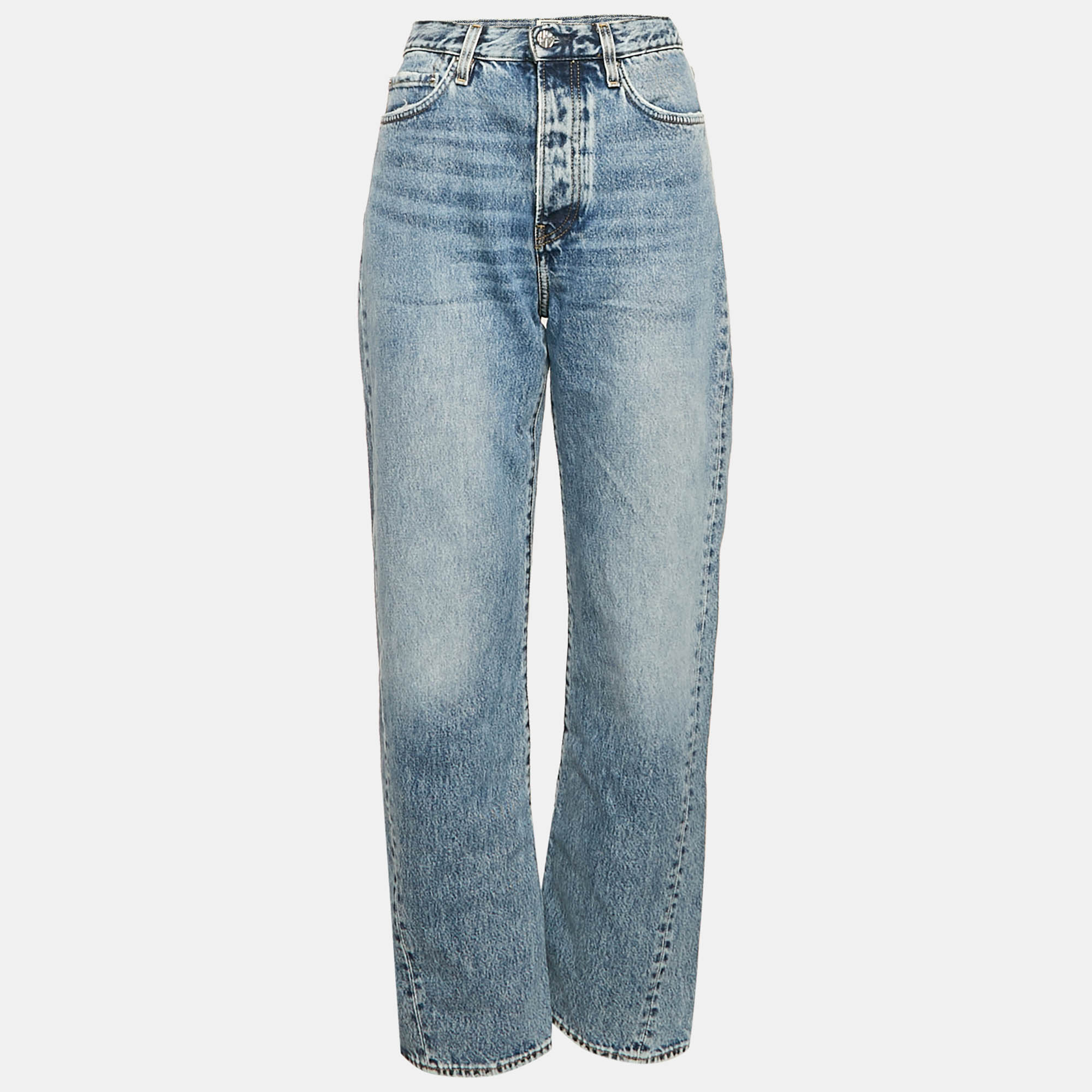 

Toteme Blue Twisted Seam Denim Full Length Jeans S Waist 27"