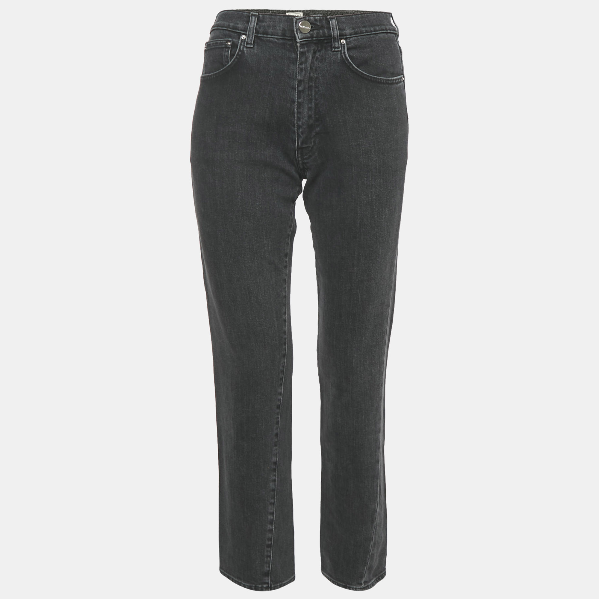 

Toteme Black Denim High Rise Jeans S Waist 26"