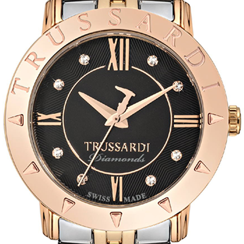 

Trussardi Black Rose Gold Plated Stainless Steel Sinfonia Women's Wristwatch