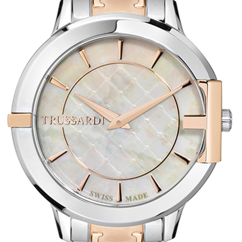 

Trussardi MOP Rose Gold Plated Stainless Steel Hera Women's Wristwatch, White