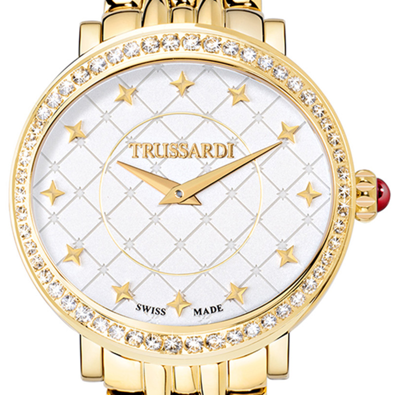 

Trussardi White Gold Plated Stainless Steel Thalia Women's Wristwatch