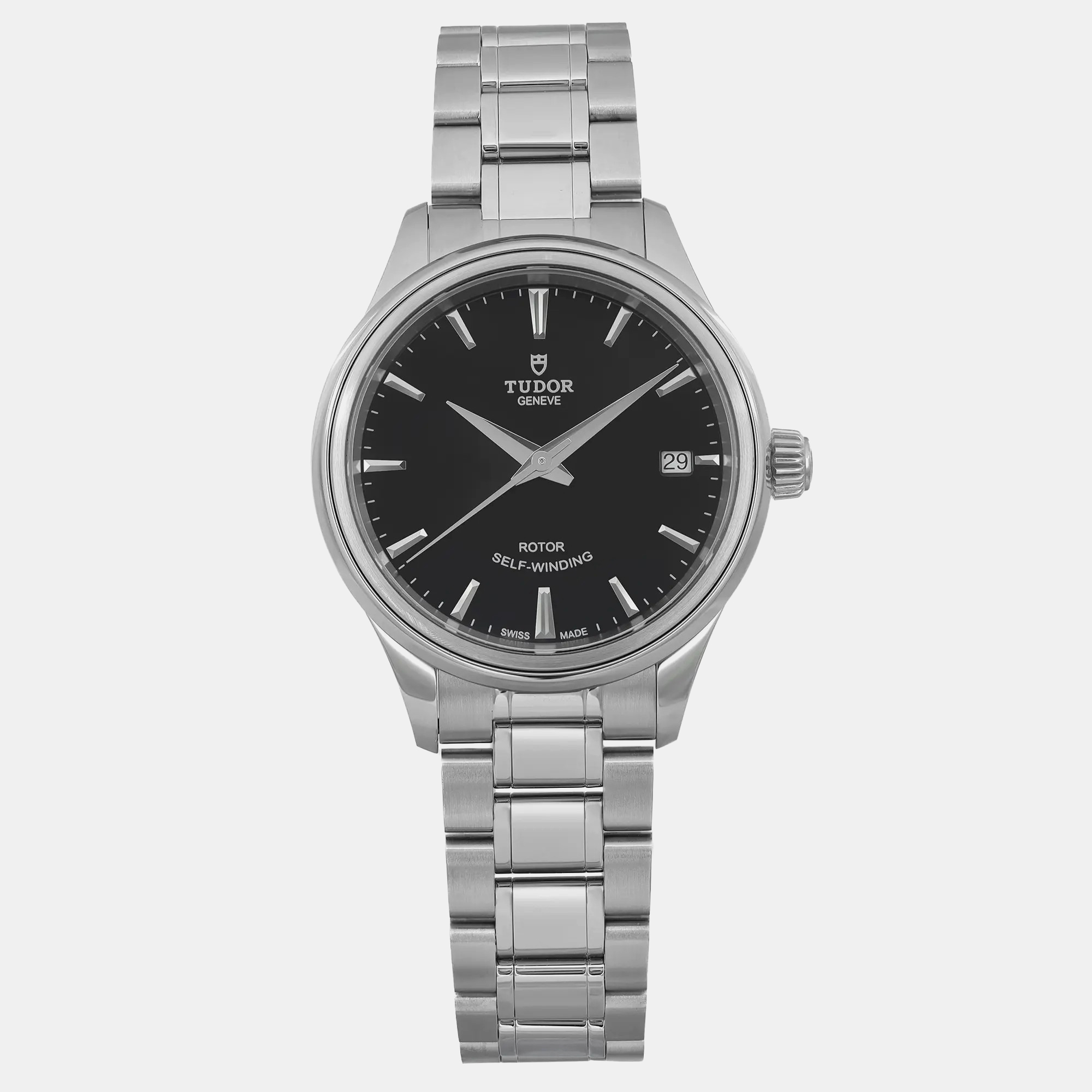 

Tudor Style  Stainless Steel Black Dial Women's Automatic Wristwatch