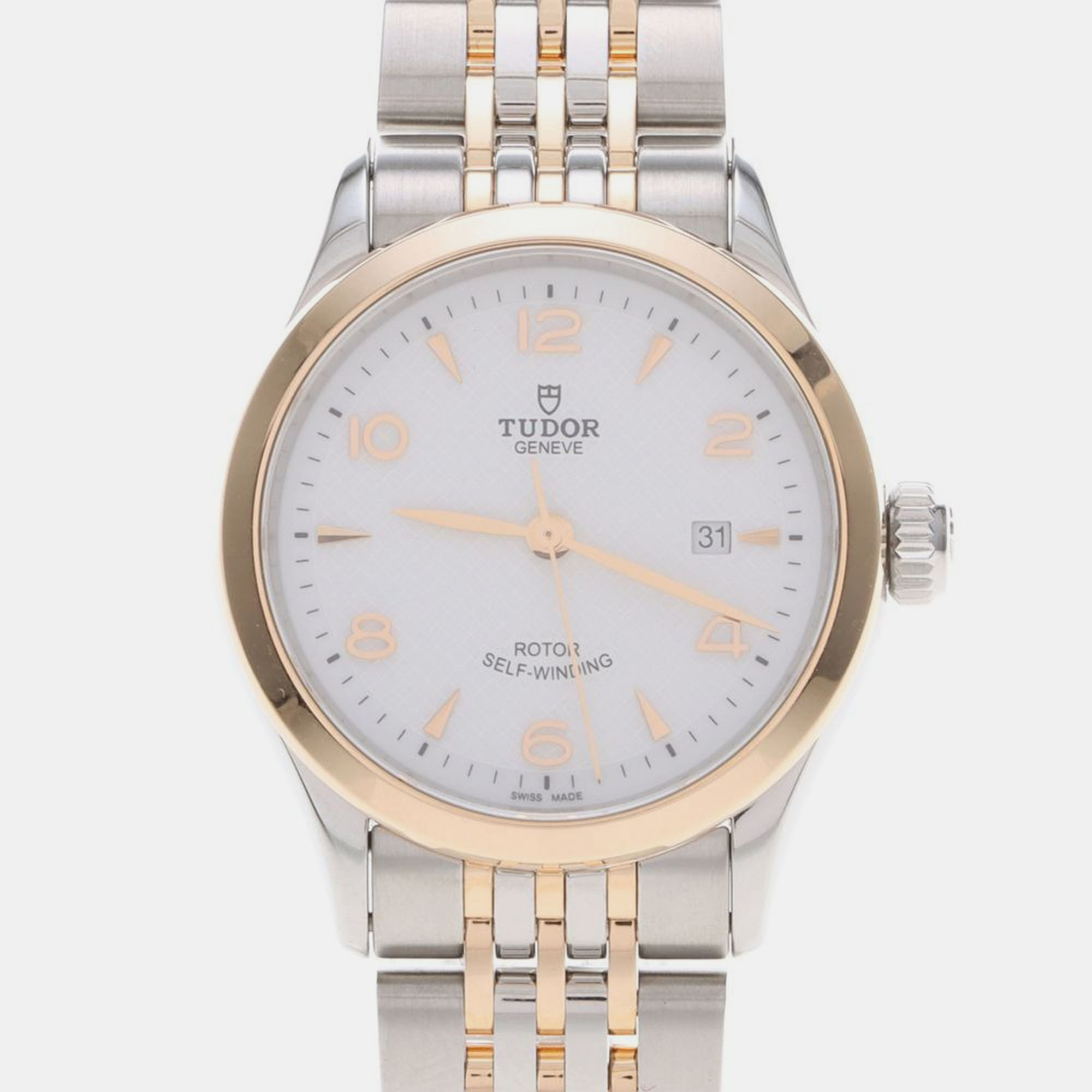 

Tudor 1926 91351 Automatic Rose Gold Stainless Steel Women's Wristwatch 28 mm, White